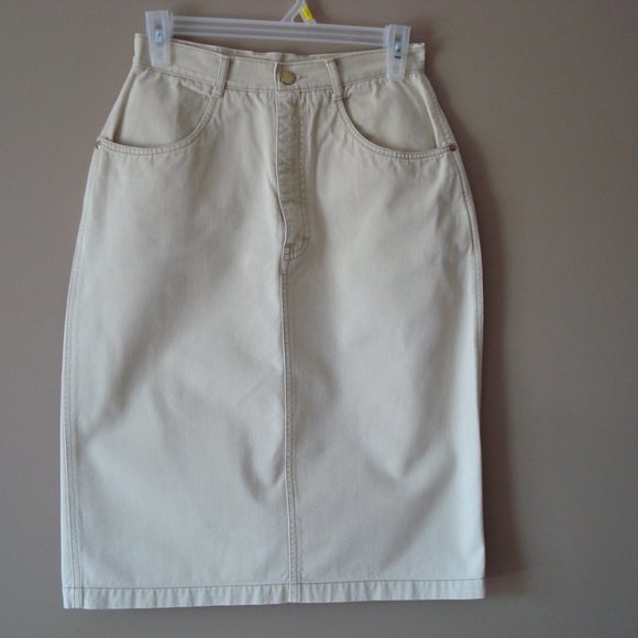 Brittani beige jean skirt - Picture 5 of 6